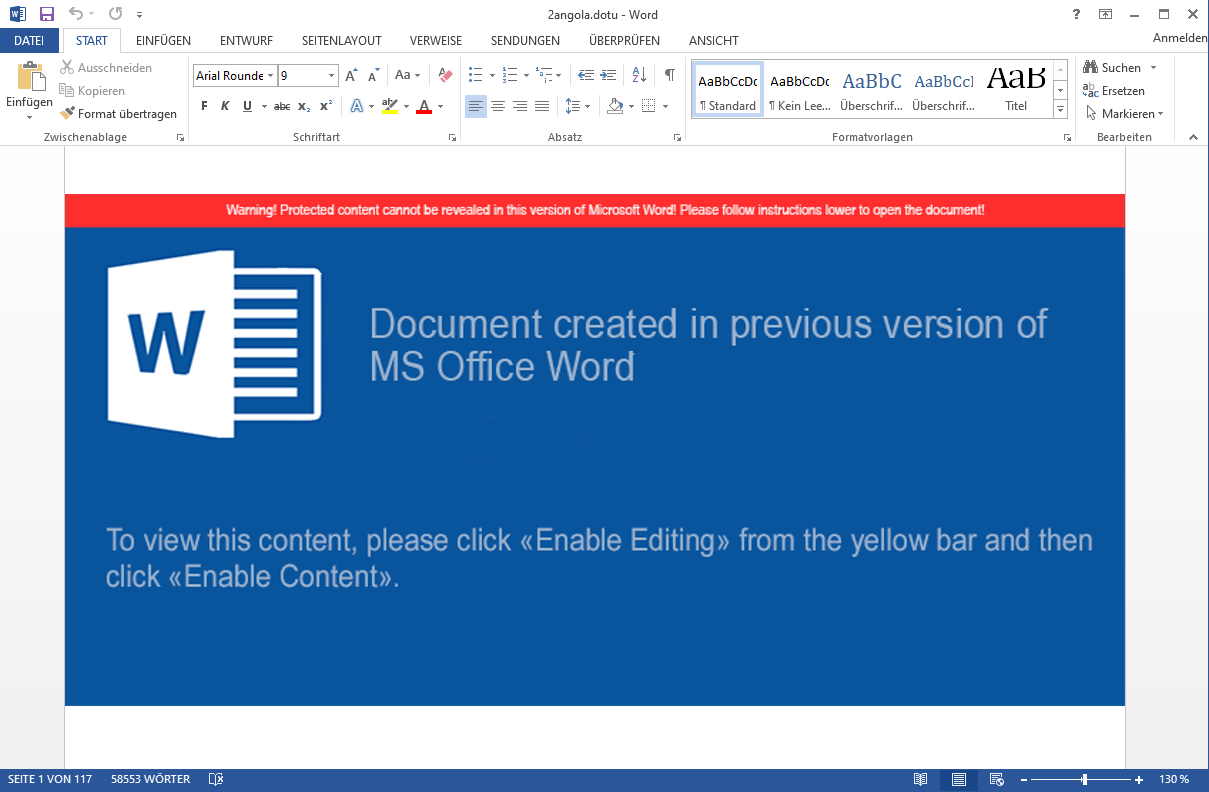 Screenshot of the word document